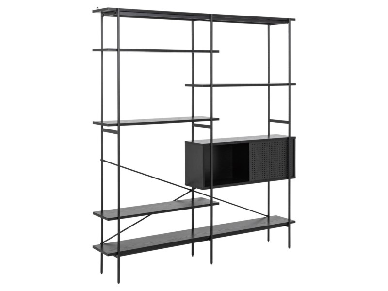 Regał Angus I czarny - ACTONA